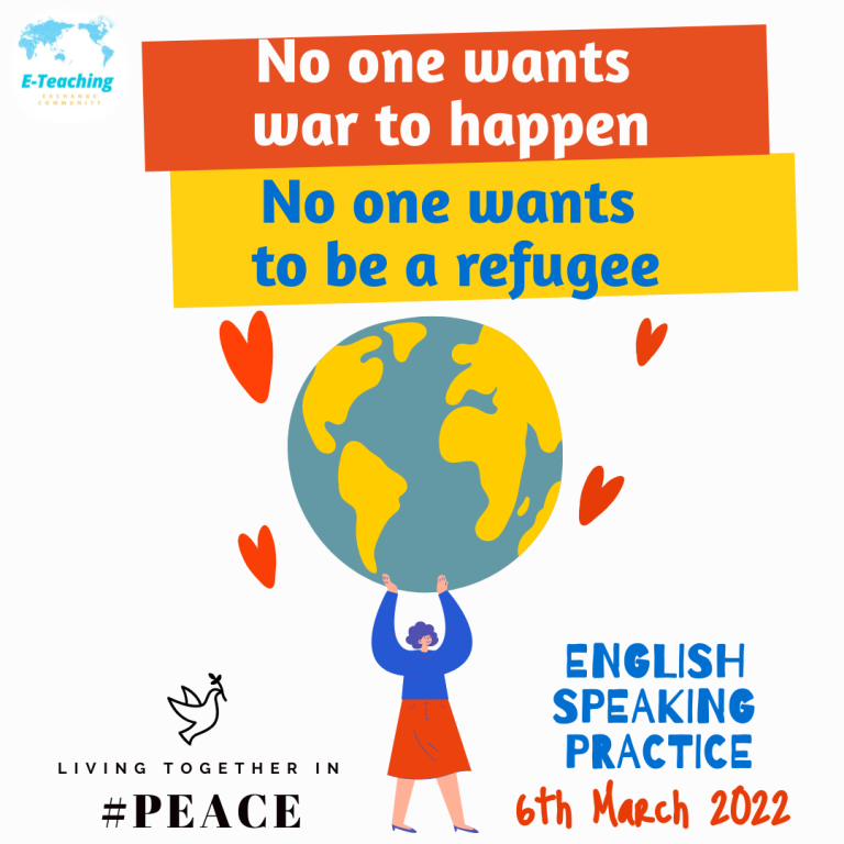 Read more about the article No one wants war to happen, No one wants to be a refugee